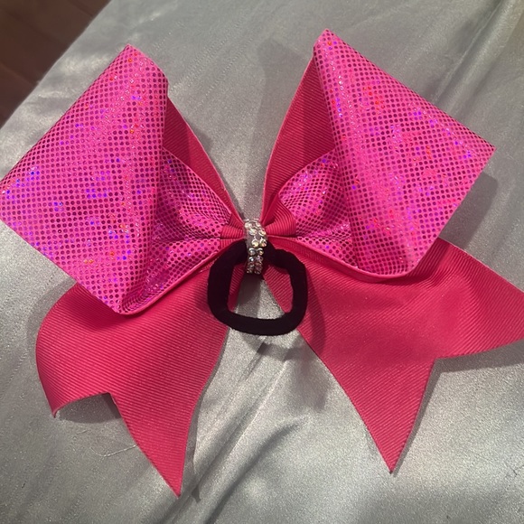 Pink Cheer Bow - Picture 2 of 2